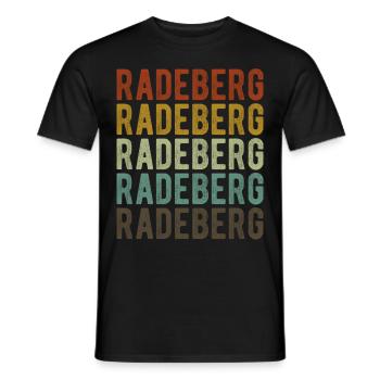 Radeberg Stadt Retro Vintage - Männer T-Shirt - Schwarz - Vorne - AI Model Male 178 light (178cm)