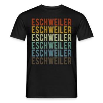 Eschweiler Stadt Retro Vintage - Männer T-Shirt - Schwarz - Vorne - AI Model Male 178 light (178cm)