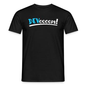 Sys-Admin Developer Devops Engineer - Men's T-Shirt - black - Front - AI Model Male 178 light (178cm)