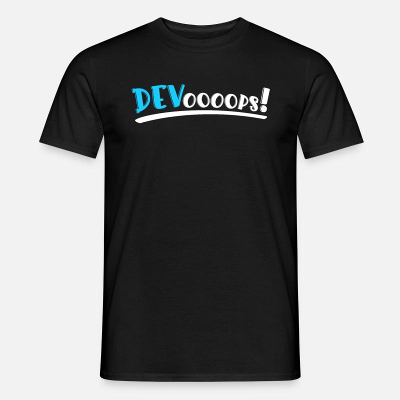 Sys-Admin Entwickler Devops-Ingenieur - Männer T-Shirt - Schwarz