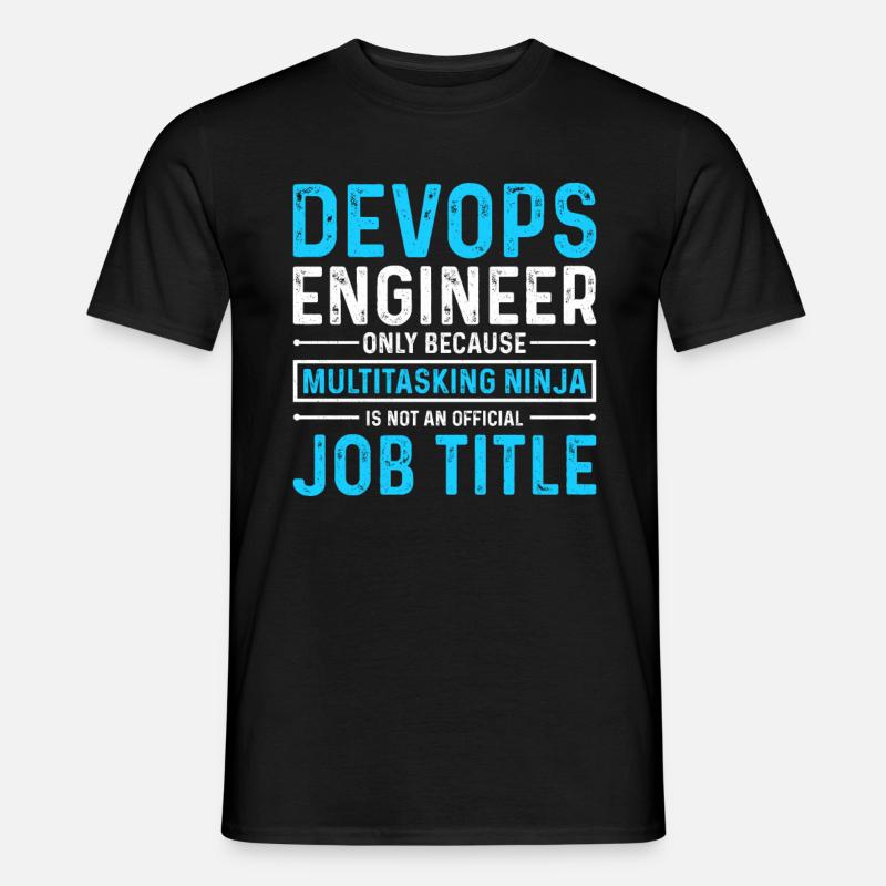 Sys-Admin Developer Devops Engineer - Men’s T-shirt - black