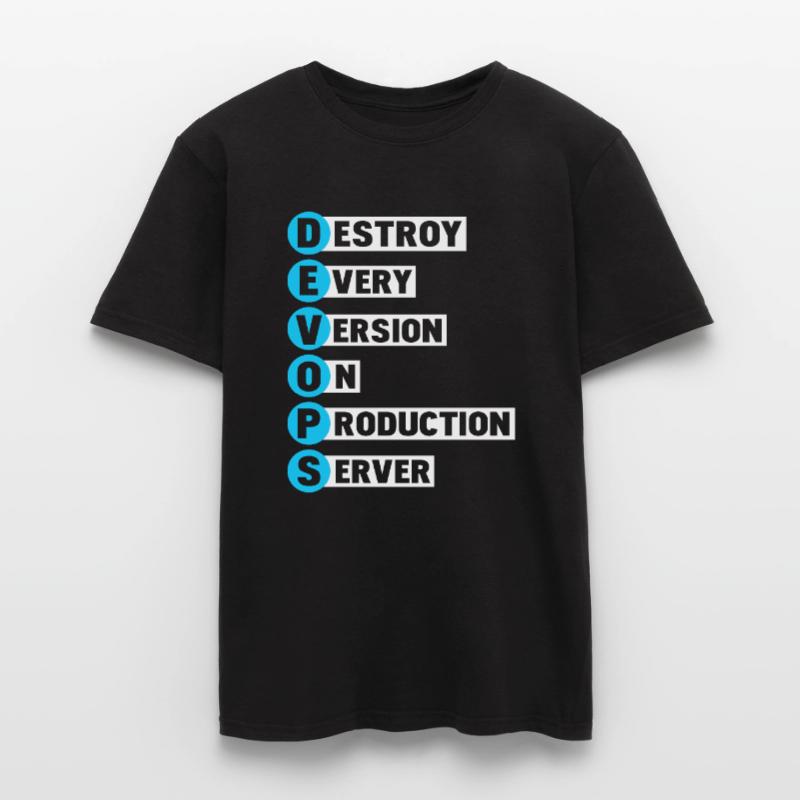 Devops Sys-Admin Developer Heroes Design Men's T-shirt