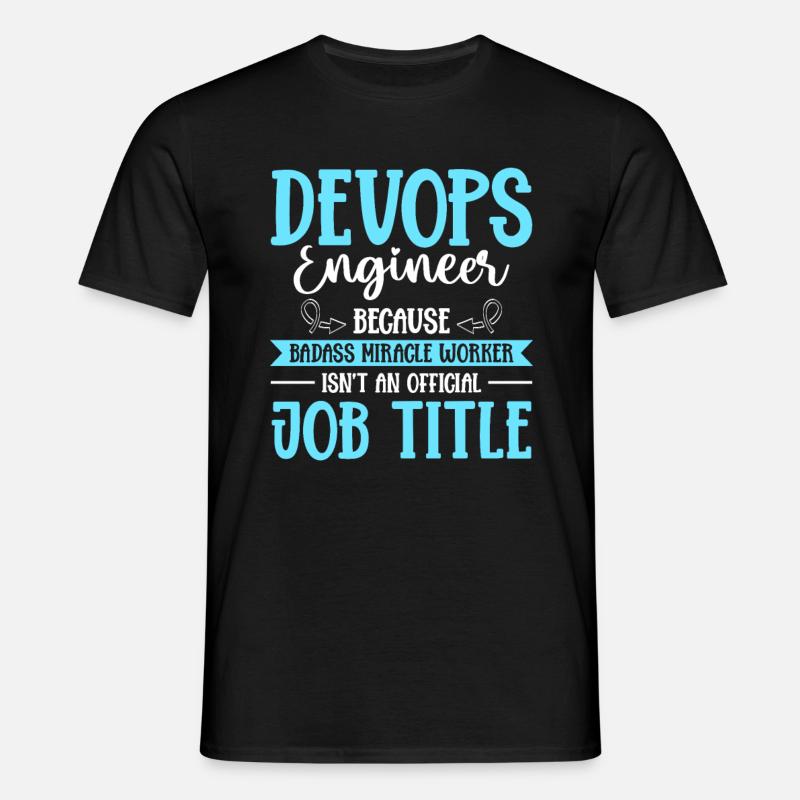 Développeur Devops Sys-Admin - T-shirt Homme - noir
