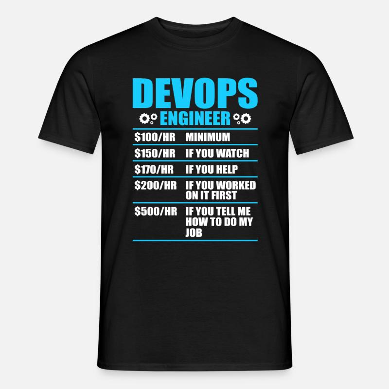 Devops Sys-Admin Developer - Men’s T-shirt - black
