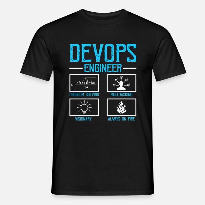 Devops Sys-Admin Developer - Men’s T-shirt - black
