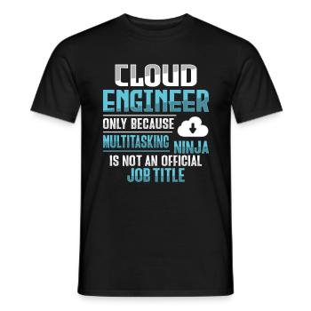 Cloud-Administrator Cloud-Devops - Männer T-Shirt - Schwarz - Vorne - AI Model Male 178 light (178cm)
