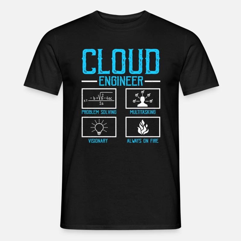 Cloud Administrator Cloud Devops - T-shirt męski - czarny