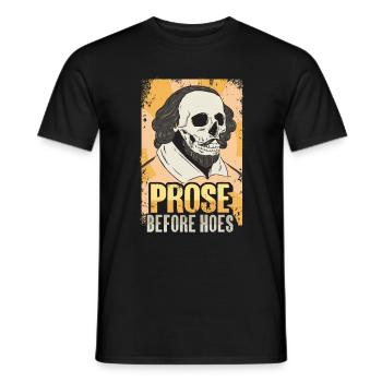 Littérature de Shakespeare - T-shirt homme - noir - Devant - AI Model Male 178 light (178cm)