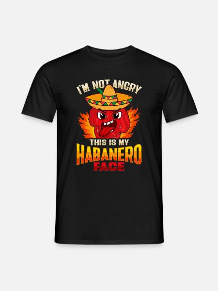Habanero Scoville-Chili-Liebhaber - Mænd T-shirt - sort