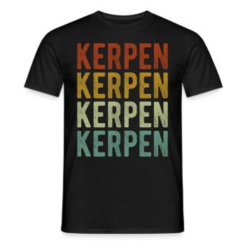 Kerpen Stadt Retro Vintage - Männer T-Shirt - Schwarz - Vorne - AI Model Male 178 light (178cm)