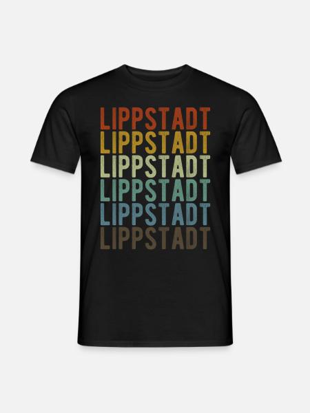 Lippstadt Stadt Retro Vintage - Männer T-Shirt - Schwarz