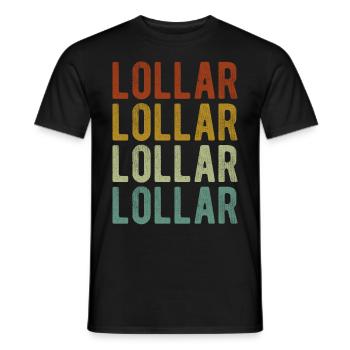 Lollar City Rétro Vintage - T-shirt homme - noir - Devant - AI Model Male 178 light (178cm)