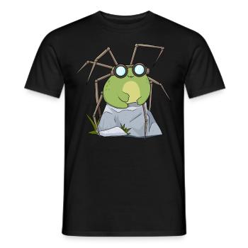 Biopunk Kawaii Frosch Niedliche Biopunk-Ästhetik - Männer T-Shirt - Schwarz - Vorne - AI Model Male 178 light (178cm)
