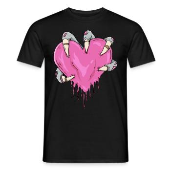 Zombiecore Esthétique Zombie Squelette Monster Main - T-shirt homme - noir - Devant - AI Model Male 178 light (178cm)