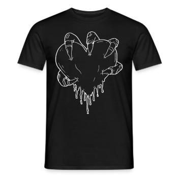 Zombiecore Esthétique Zombie Squelette Monster Main - T-shirt homme - noir - Devant - AI Model Male 178 light (178cm)