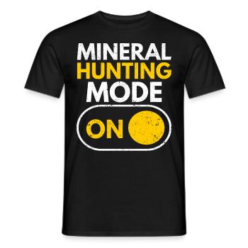 Géologue chasseur de roches Rock Hunter Rockhounding - T-shirt homme - noir - Devant - AI Model Male 178 light (178cm)