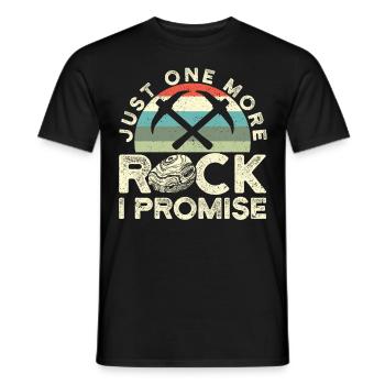 Drôle de chasse aux rochers Géologue Chasseur de roches - T-shirt homme - noir - Devant - AI Model Male 178 light (178cm)