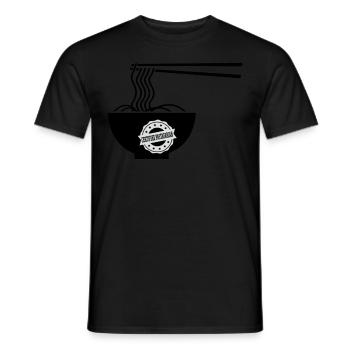 Flying Spaghetti Monster Pastafarianism Pasta - Men's T-Shirt - black - Front - AI Model Male 178 light (178cm)