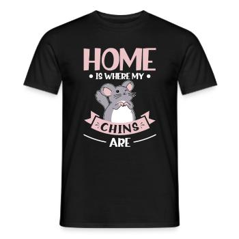 Chinchilla - Men's T-Shirt - black - Front - AI Model Male 178 light (178cm)