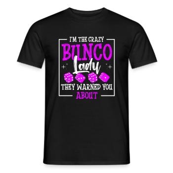 Cray Bunco Lady design for a Bunco Babe - Men's T-Shirt - black - Front - AI Model Male 178 light (178cm)
