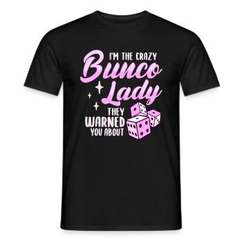 Cray Bunco Lady Design for a Bunco Babe - Men's T-Shirt - black - Front - AI Model Male 178 light (178cm)