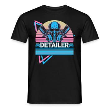 Retailers Retro - Men's T-Shirt - black - Front - AI Model Male 178 light (178cm)