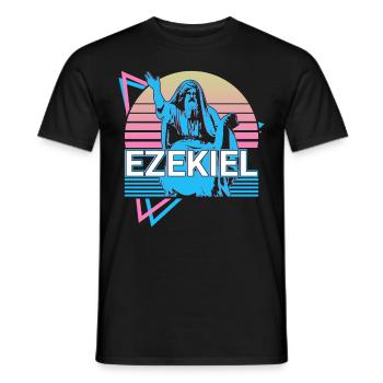 Hesekiel Hebräischer Prophet Jude Jude Retro - Männer T-Shirt - Schwarz - Vorne - AI Model Male 178 light (178cm)