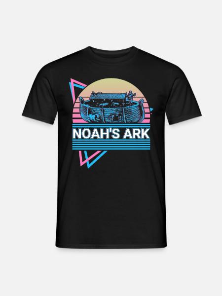 Noah's Ark Christianity Christianity Retro - Men's T-Shirt - black