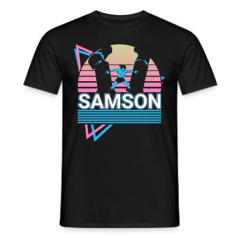 Samson Israelite Warrior Ancient Israelites - Men's T-Shirt - black - Front - AI Model Male 178 light (178cm)
