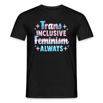 Transfeminismus Trans-Design für Trans-Personen - Männer T-Shirt - Schwarz - Vorne - AI Model Male 178 light (178cm)