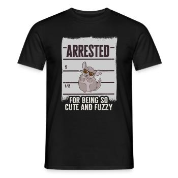 Chinchilla - Männer T-Shirt - Schwarz - Vorne - AI Model Male 178 light (178cm)
