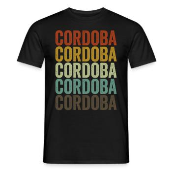 Cordoba Argentina Retro Vintage - Men's T-Shirt - black - Front - AI Model Male 178 light (178cm)