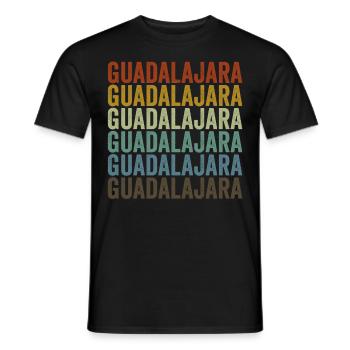 Guadalajara Mexiko Retro Vintage - Männer T-Shirt - Schwarz - Vorne - AI Model Male 178 light (178cm)