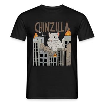Conception de chinzillaa pour un propriétaire de chinchilla - T-shirt homme - noir - Devant - AI Model Male 178 light (178cm)