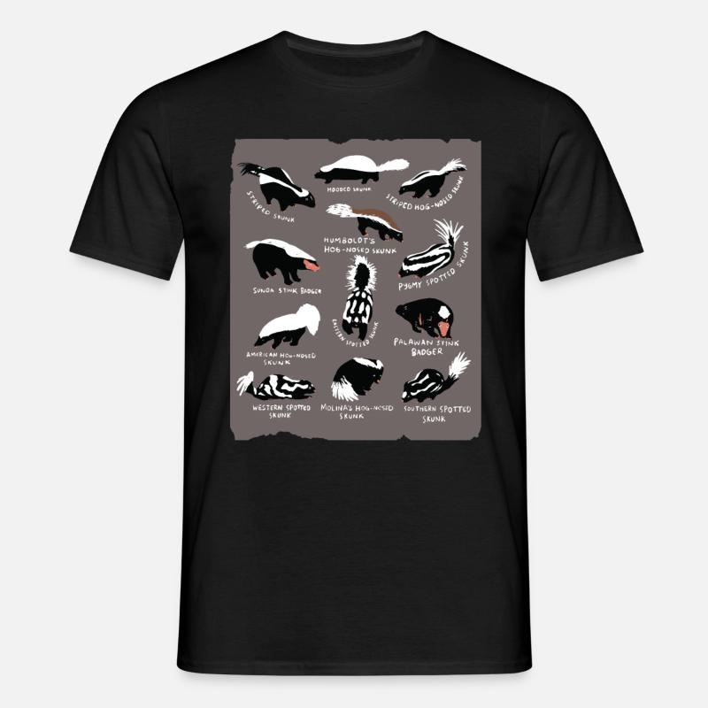 Stinkdyr - T-shirt til herrer - sort