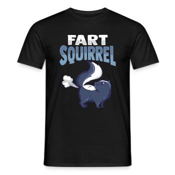 Fart Squirrel Costume Skunk Pet Owner - Men's T-Shirt - black - Front - AI Model Male 178 light (178cm)