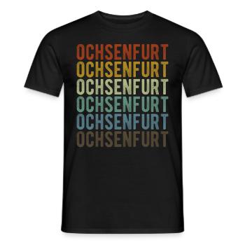 Ochsenfurt City Retro Vintage - T-shirt homme - noir - Devant - AI Model Male 178 light (178cm)