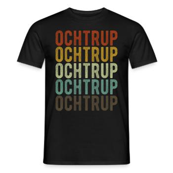 Ochtrup City Retro Vintage - T-shirt homme - noir - Devant - AI Model Male 178 light (178cm)