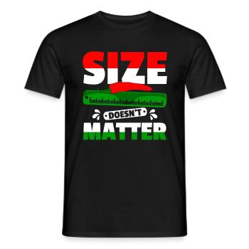 Size doesn't matter Habanero chili lovers - Men's T-Shirt - black - Front - AI Model Male 178 light (178cm)