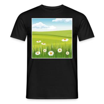 Fleur de Bloomcore - T-shirt homme - noir - Devant - AI Model Male 178 light (178cm)