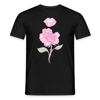 Coquette Esthétique Rose Rose Centre-ville Esthétique - T-shirt homme - noir - Devant - AI Model Male 178 light (178cm)