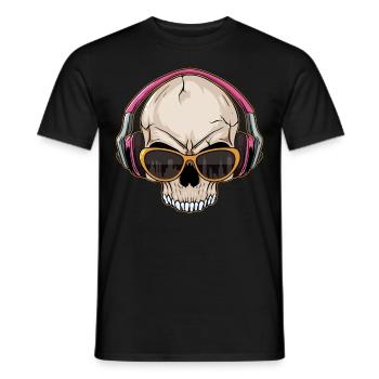 Downtown Girl Esthétique Skull Coquette Death Metal - T-shirt homme - noir - Devant - AI Model Male 178 light (178cm)