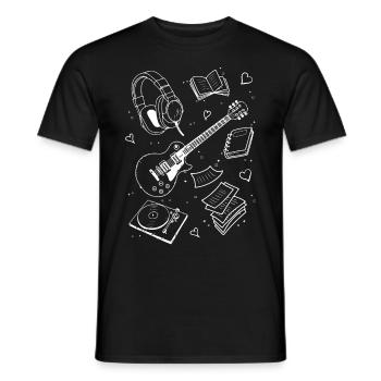 Downtown Girl Aesthetic Pattern Coquette Aesthetic - Men's T-Shirt - black - Front - AI Model Male 178 light (178cm)