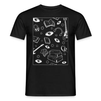 Downtown Girl Esthétique Weirdcore Coquette - T-shirt homme - noir - Devant - AI Model Male 178 light (178cm)