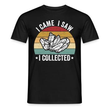 Lustiger Geologe auf Steinjagd - Männer T-Shirt - Schwarz - Vorne - AI Model Male 178 light (178cm)