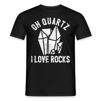 Lustiger Geologe auf Steinjagd - Männer T-Shirt - Schwarz - Vorne - AI Model Male 178 light (178cm)