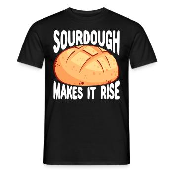 Drôle de boulanger - T-shirt homme - noir - Devant - AI Model Male 178 light (178cm)