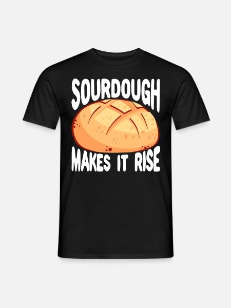 Funny bread baker - Men's T-Shirt - black
