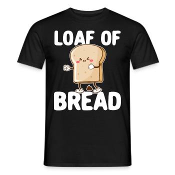 Lustiger Brotbacken-Bäcker - Männer T-Shirt - Schwarz - Vorne - AI Model Male 178 light (178cm)