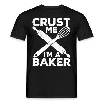 Lustiger Brotbacken-Bäcker - Männer T-Shirt - Schwarz - Vorne - AI Model Male 178 light (178cm)